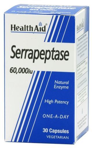 Serrapeptase 60 000 IU Ogólne zdrowie i dobre samopoczucie 30 kapsułek