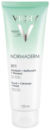 Normaderm 3 w 1 Peeling + Oczyszczacz + Maska 125 ml