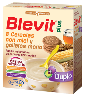 Papilla 8 Cereals Plus Duplo z miodem i ciastkami
