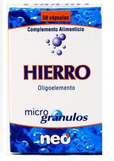 Żelazne mikrogranulki 50 kapsułek