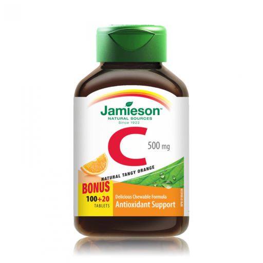 Witamina C do żucia 500 mg o smaku pomarańczy