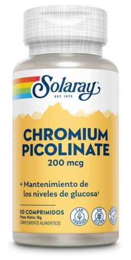 Solaray Pikolinian chromu 200 mcg 50 tabletek