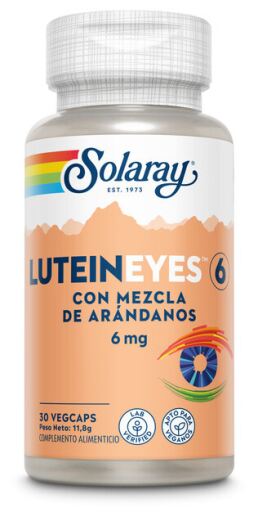 Solaray Luteina dla oczu 6 mg 30 kapsułek