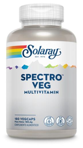 Solaray Vegetarian Spectrum Multivitamin 180 kapsułek roślinnych