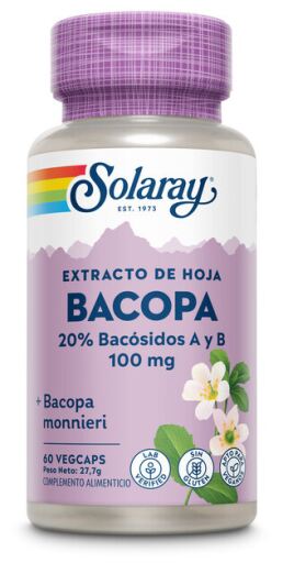 Solaray Bacopa 100 mg 60 kapsułek roślinnych