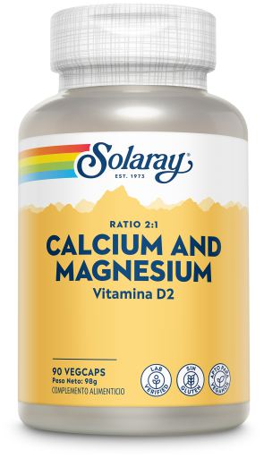 Wapń i magnez 90 kapsułek roślinnych