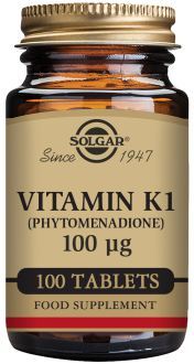 Naturalna witamina K 100 mcg 100 tabletek