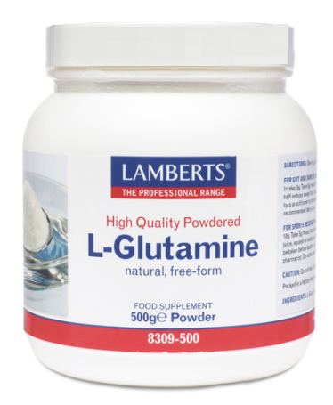 Proszek L-Glutaminy, wolna forma, łatwo przyswajalny, 500 gr