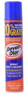 Devor Olor Dezodorant w sprayu stopy i obuwie Pro 20%
