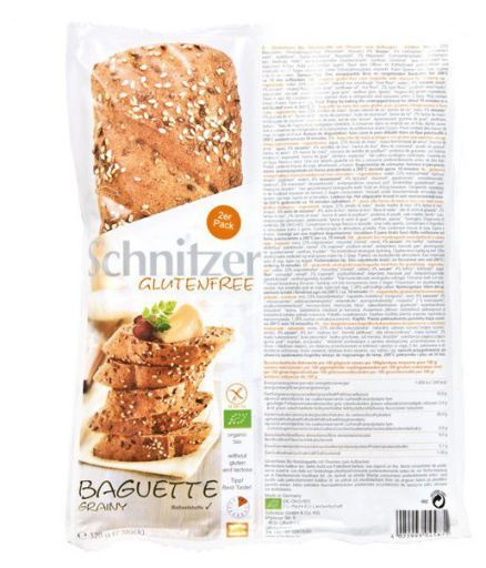 Schnitzer Bezglutenowa bagietka z nasion 320 g bio