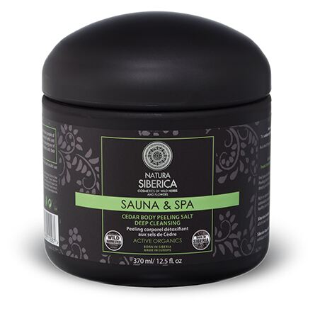 Sauna &amp; Spa Peeling z solą detoksykującą Cedar 370 ml