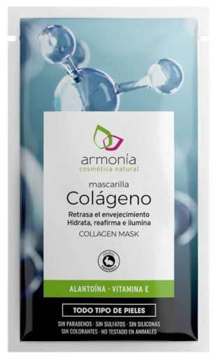 Armon&iacute;a Cosm&eacute;tica Natural Maska Kolagenowa + Alantoina + Witamina E 12 jednostek