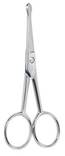 Chromowane nożyczki tępo zakończone dla dzieci i mężczyzn: pielęgnacja nosa i uszu