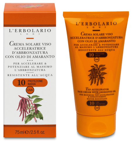 Krem do opalania twarzy przyspieszający opalanie SPF 10 75 ml