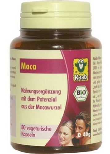 Raab Czysta organiczna maca, 80 kapsułek