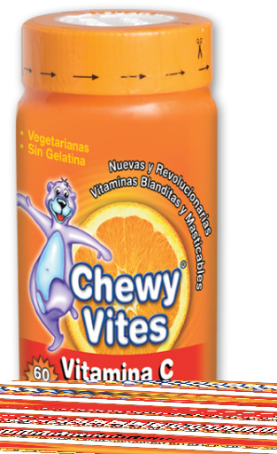 Chewy Vites Butelka z witaminą C 60U