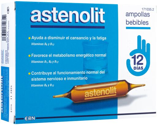 Astenolit 12 Ampułki do picia 10 ml