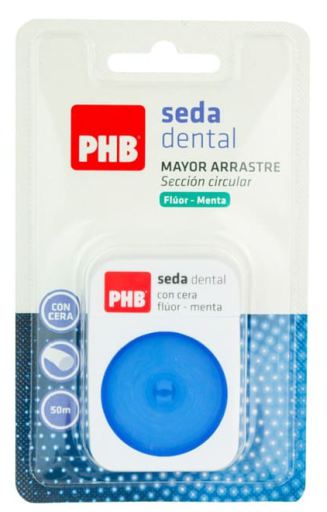 Nić dentystyczna z woskiem, fluorem i miętą