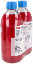 Płyn do płukania jamy ustnej Oralkin 500 ml Opakowanie 2 x 1