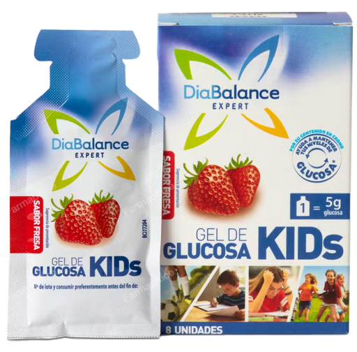 Diabalance Kids Glucose Gel 4 Koperty Truskawka
