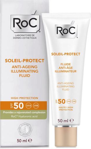 Soleil-Protect Anti-Aging Fluid rozświetlający Spf 50-50 ml