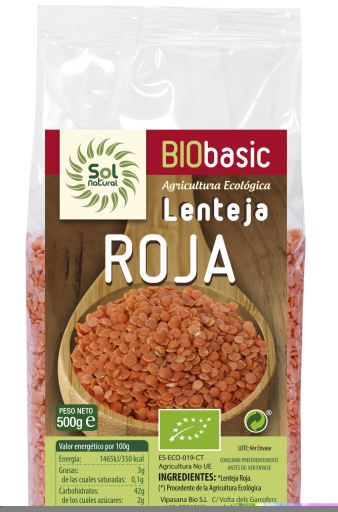 Ekologiczna czerwona soczewica 500 gr