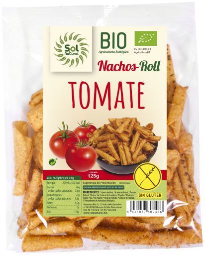 Nachos Roladki Kukurydziane Pomidorowe Bio Bezglutenowe 125 gr