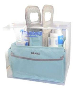 Mustela 6 produkt&oacute;w + Organizer Green Beaba
