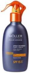Pour Homme Spray Invisible Cuerpo y Cabello SPF 15 200 ml
