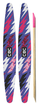 Pilniki do paznokci z pomarańczowym patyczkiem