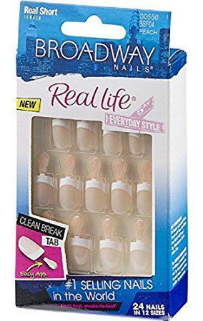 Paznokcie Real Life French - Peach - Peach - Anywe