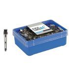 Czarne klipsy faliste 300 sztuk