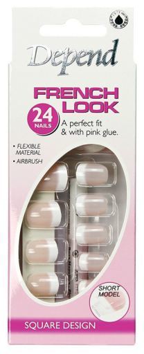 Francuski manicure kr&oacute;tki r&oacute;żowy do paznokci