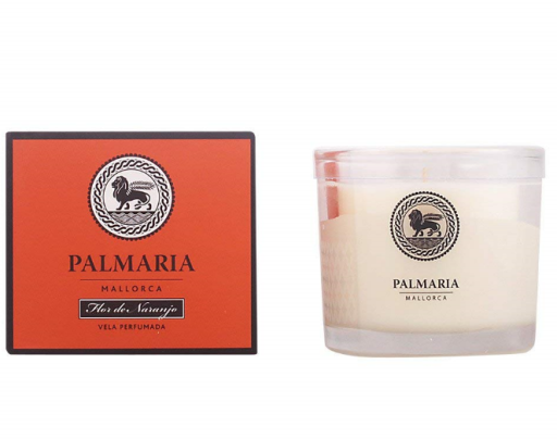 Świeca kwiatowo-pomarańczowa