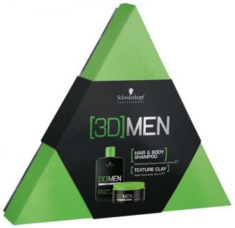 [3D] Szampon dla mężczyzn 250 ml + Glina teksturowa 100 ml