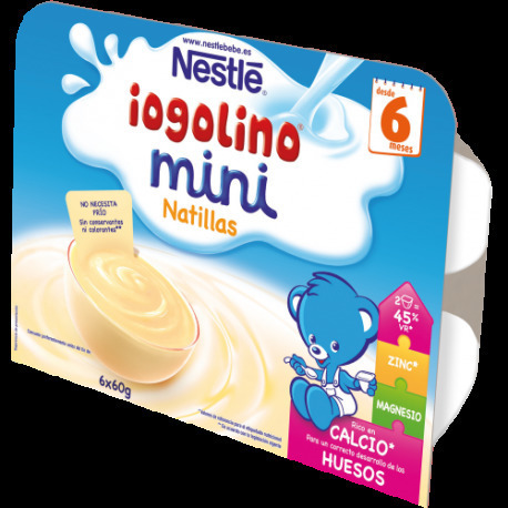 Iogolino Mini Custard Tarrina + 6 miesięcy 60 gr