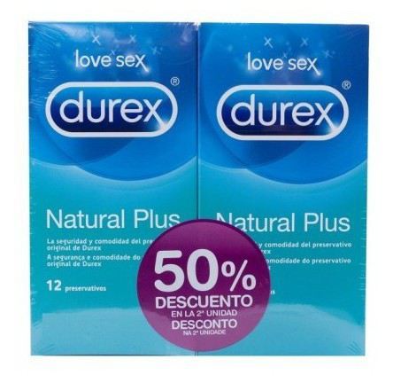 Durex Prezerwatywy Duplo Natural Plus 12 + 12 sztuk