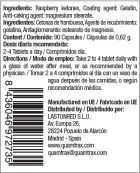 Ketony malinowe 100% naturalne 500 mg 90 kapsułek