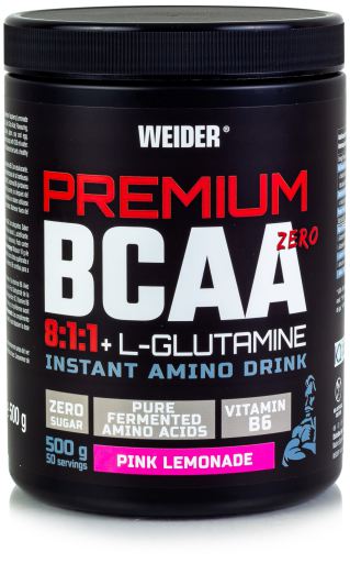 Weider Bcaa 8:1:1 + Glutamina R&oacute;żowa Lemoniada 500 gr