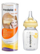 Spokojna butelka dla niemowląt do mleka matki