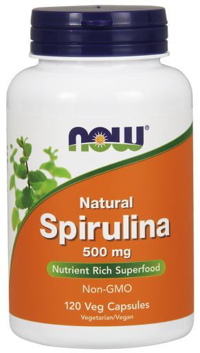 Naturalna spirulina 500 mg 120 kapsułek