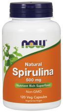 Naturalna spirulina 500 mg 120 kapsułek