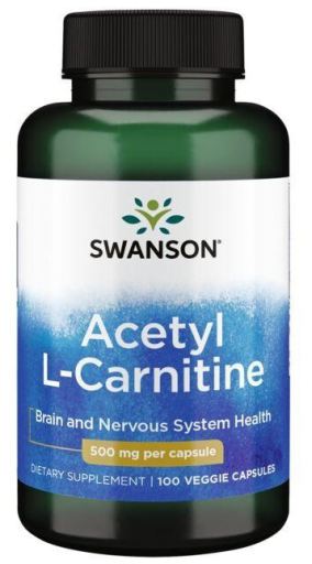 Acetylo L-karnityna 500 mg 100 kapsułek
