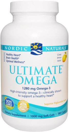 Ultimate Omega 1280 mg Lemon 180 Kapsułek