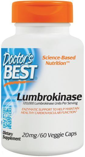 Lumbrokinaza 20 mg 60 kapsułek