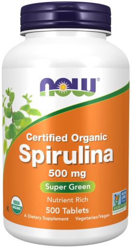 Certyfikowany organiczny spirulina 500 mg 500 tabletek