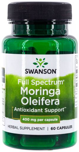 Pełne spektrum Moringa Oleifera 400 mg 60 kapsułek