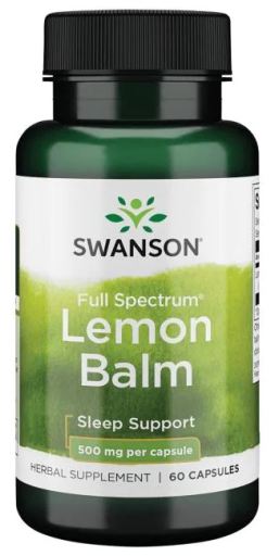 Balsam cytrynowy o pełnym spektrum 500 mg 60 kapsułek