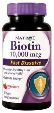 Biotin Fast Dissolve 10000 mcg 60 tabletek