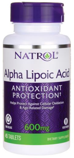 Kwas alfa liponowy Czas uwalniania 600 mg 45 tabletek